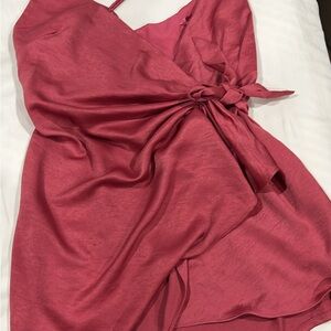 Hello Molly Asymmetrical Rose Dress